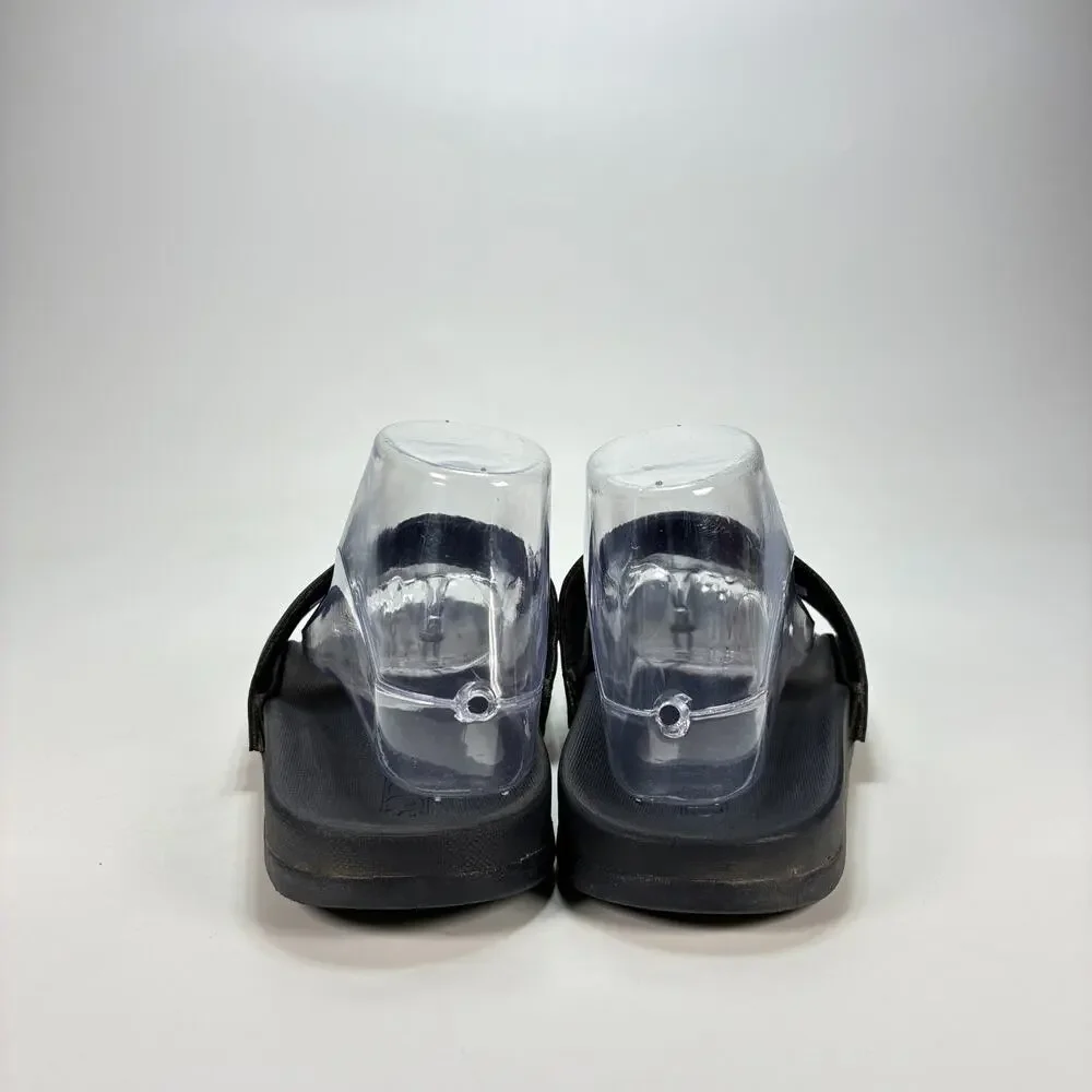 adidas Adilette Black White Athletic Comfort Slides Sandals Men's Sz 7 Women's 8